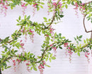 Artificial Wisteria Bean Curd Vine Flower Rattan - - The Country Christmas Loft
