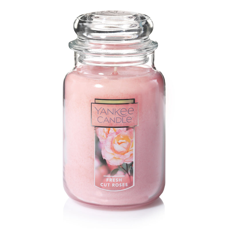 Yankee Candle Original Jar Candle - Fresh Cut Roses - Large - The Country Christmas Loft