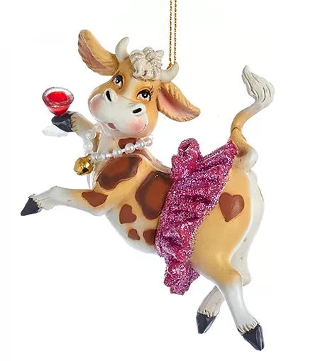 Party Cow Ornament - The Country Christmas Loft