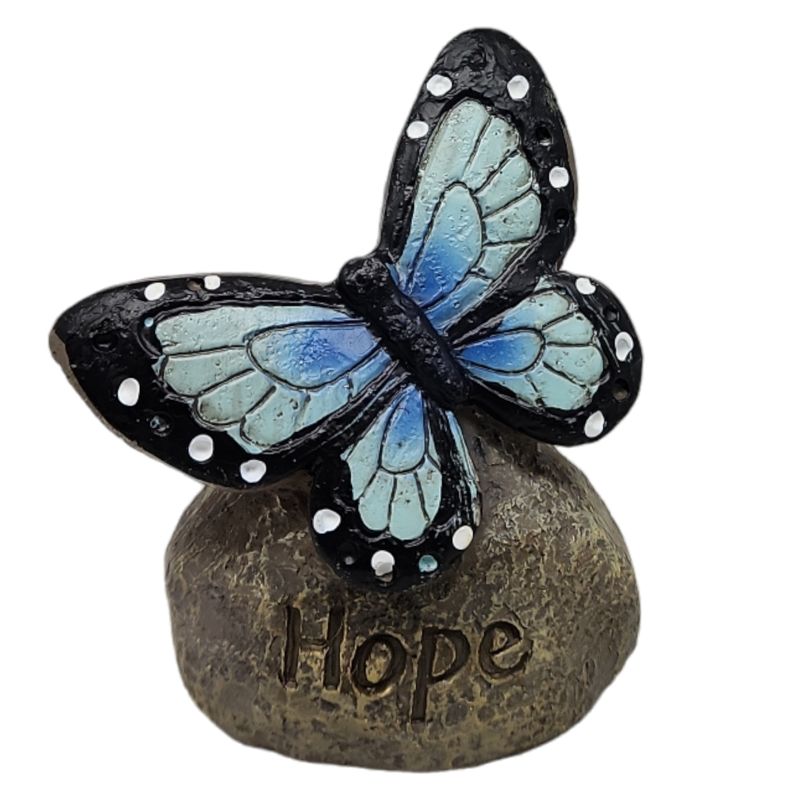 Butterfly Message Stone -