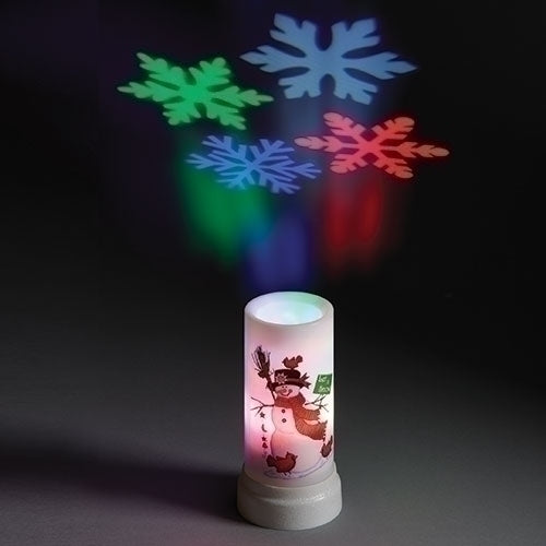 LED Projector Candle - Snowman - The Country Christmas Loft