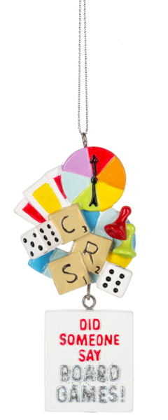 Game Night Ornament - Board Games - The Country Christmas Loft