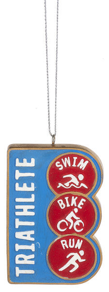 Triathlon Ornament - The Country Christmas Loft