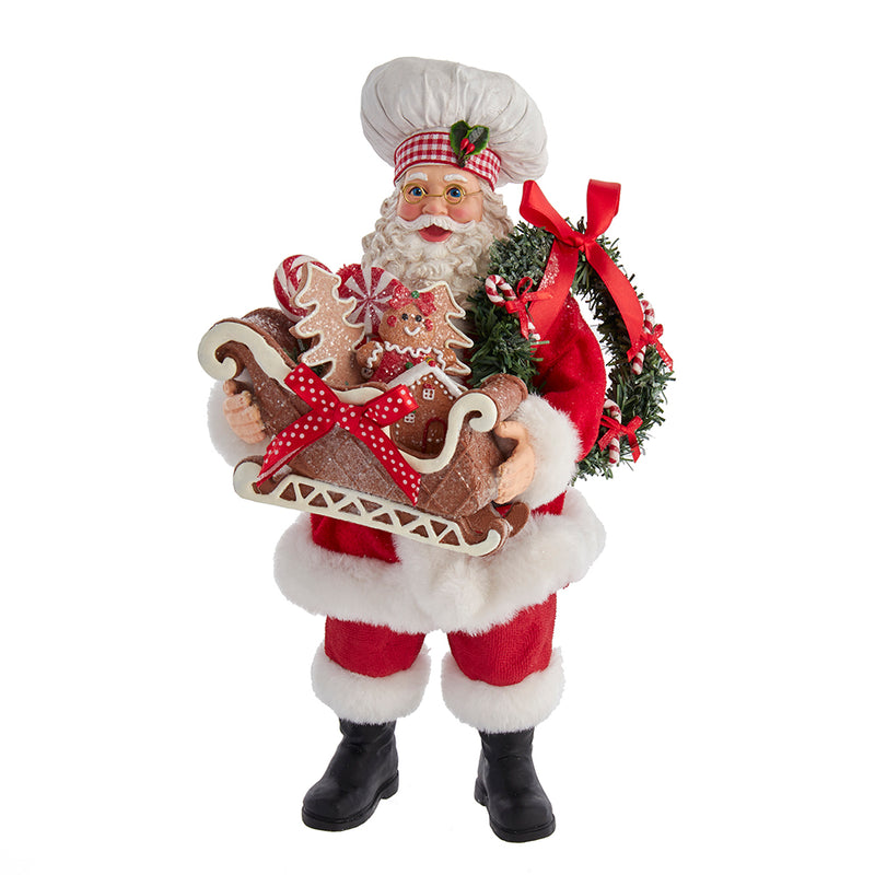 Fabriché Gingerbread Chef Santa - 10.5 Inch - The Country Christmas Loft