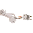 50-Light 5mm Red, White, Blue Frost LED White Wire Light Set - The Country Christmas Loft