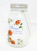 7 Inch Lighted Frosted Glass Jar - - The Country Christmas Loft