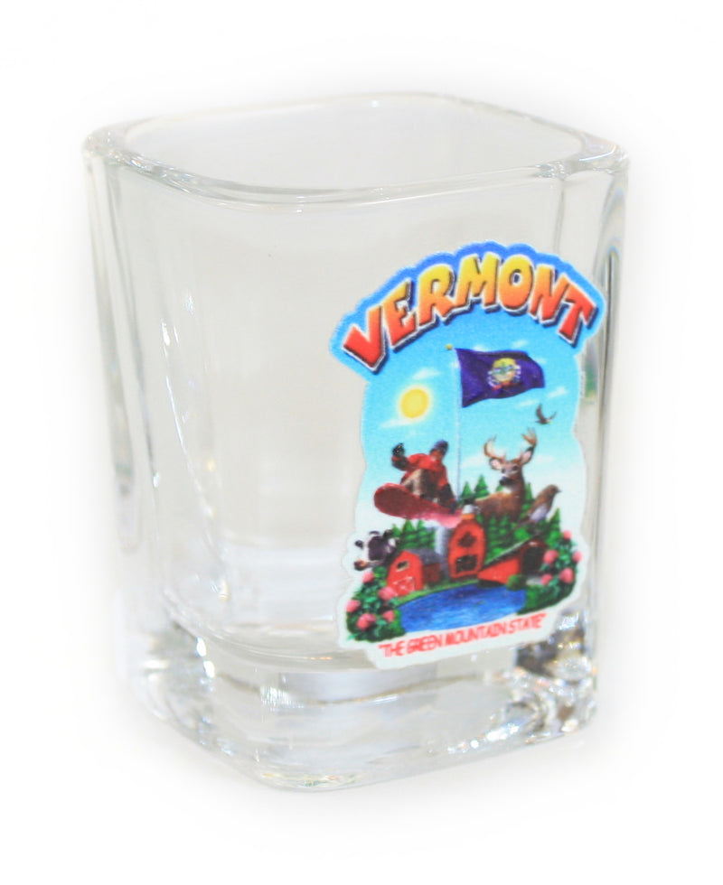 Vermont Montage Shot Glass - The Country Christmas Loft