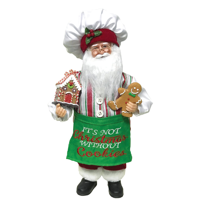 Its Not Christmas Without Cookies Santa Figurine