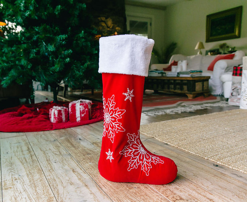 24 Inch Standing Stocking - Sparkle Me Traditional - The Country Christmas Loft
