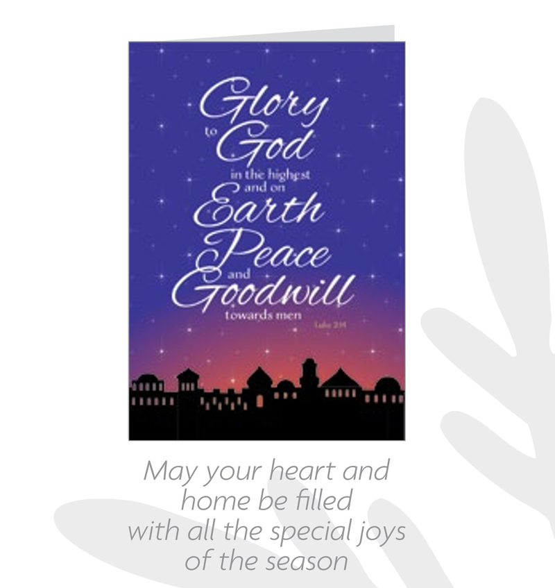 Religious Christmas 20 Count Card Set - Glory to God - The Country Christmas Loft