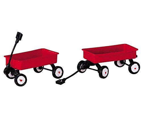 Red Wagons Set Of 2 - The Country Christmas Loft