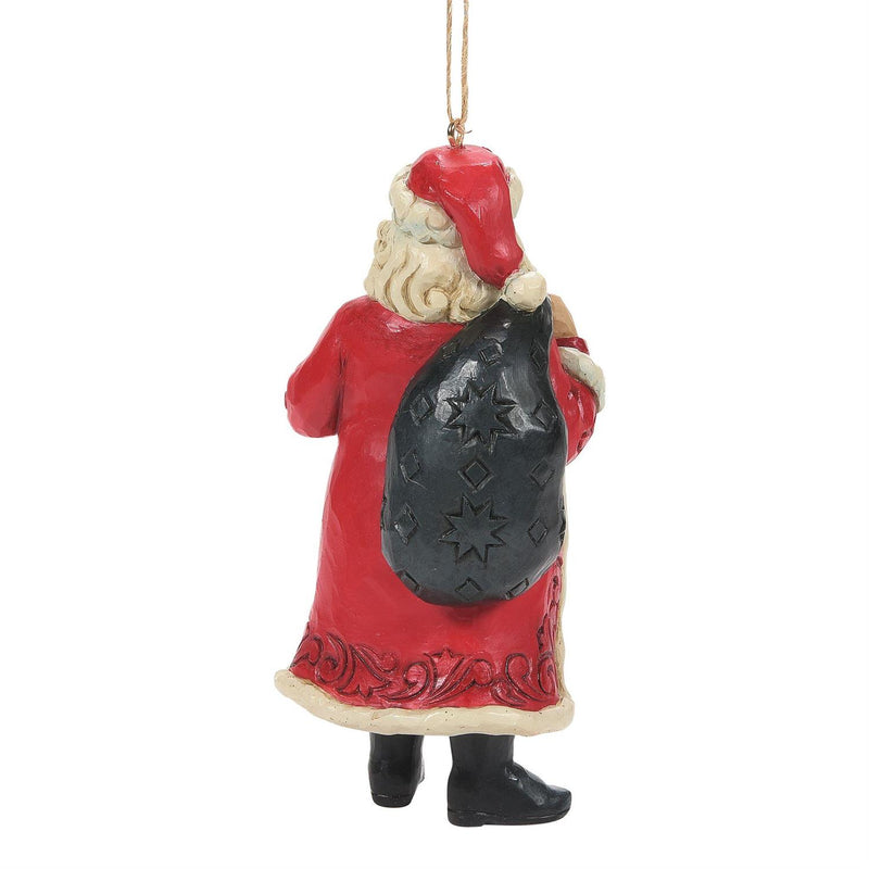 Santa with FAO Toy Bag Ornament - The Country Christmas Loft