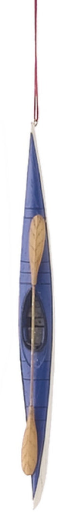 Kayak Ornament - Blue - The Country Christmas Loft