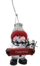 Cozy Snowman Ornament (Letters S - Z) - - The Country Christmas Loft