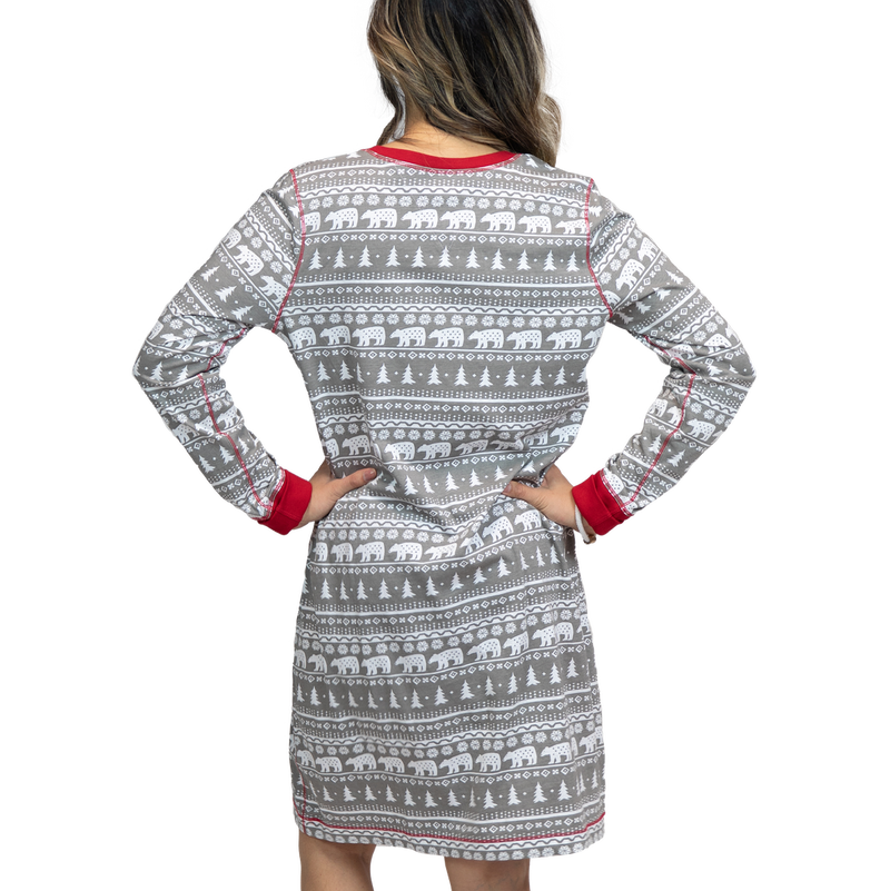 Lazy One Nordic Bear Nightshirt - S/M Lazy One Nordic Bear Nightshirt - S/M