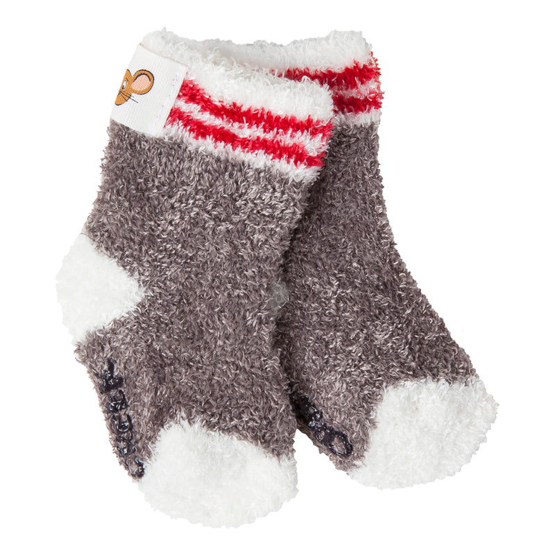 Snug Infant Crew w/Grippers (0-12 Months) - Charcoal Rugby - The Country Christmas Loft