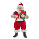 Fabriché Tattoo Santa With Gift Box - The Country Christmas Loft