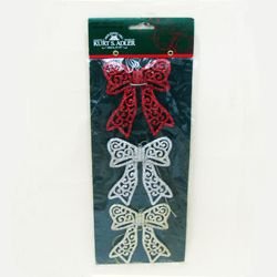 3 Pack Glitter Bow Assortment - The Country Christmas Loft