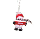 Cozy Snowman Ornament (Letters A - F) - - The Country Christmas Loft