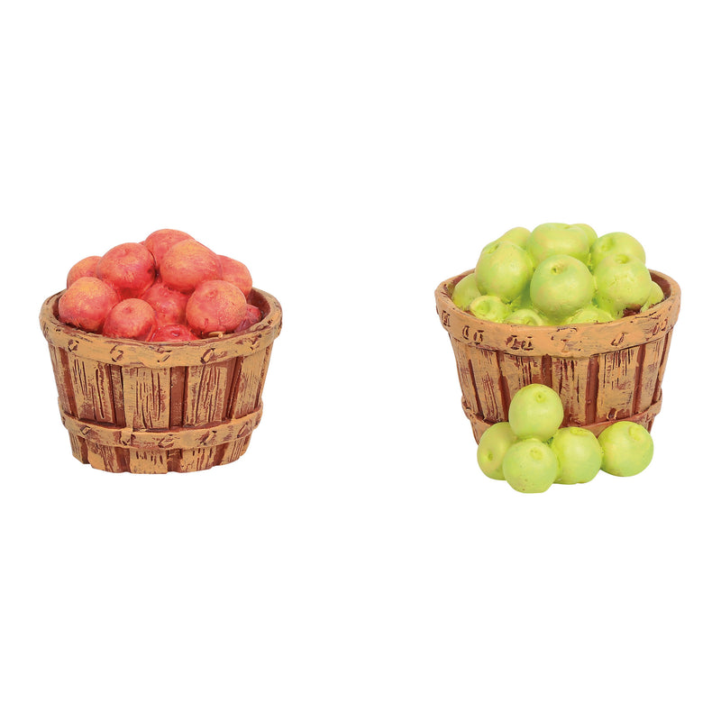 Village Baskets of Apples - The Country Christmas Loft