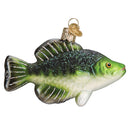 Crappie Fish Glass Ornament