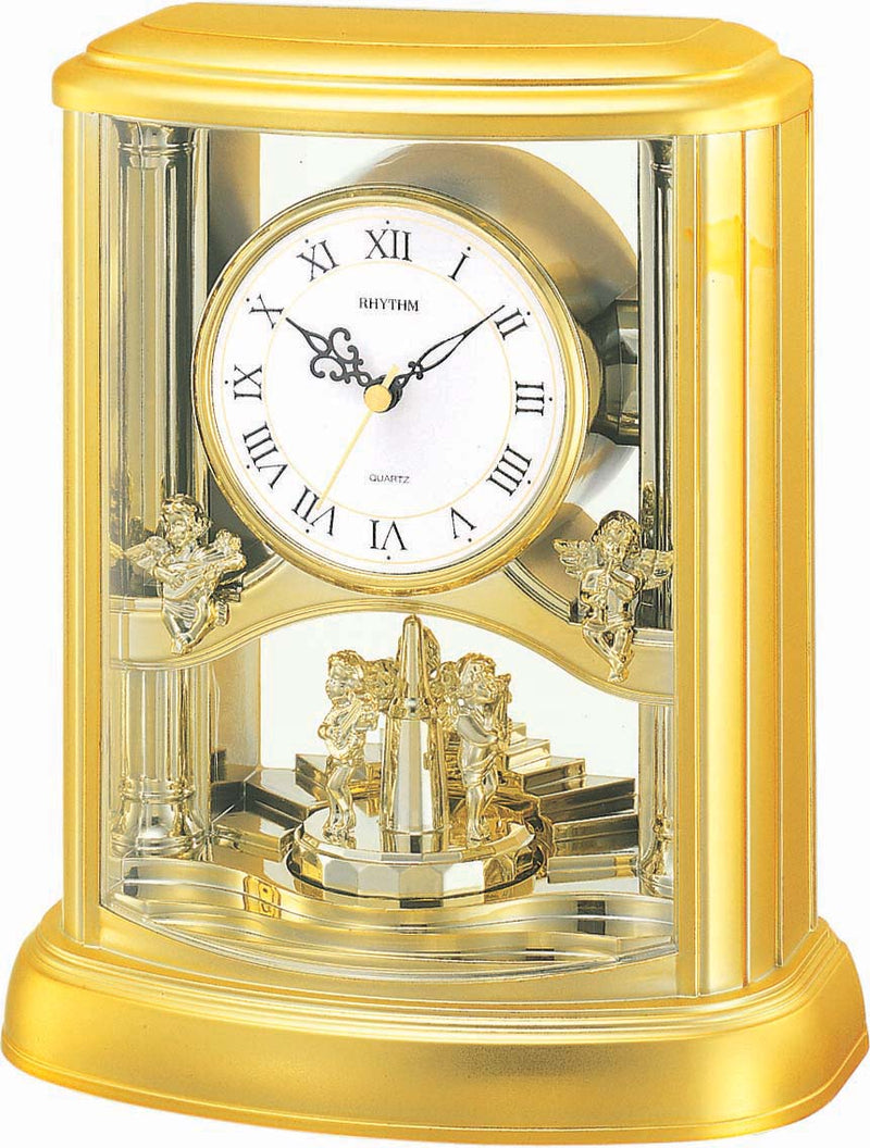 Angel Clock - Gold - The Country Christmas Loft