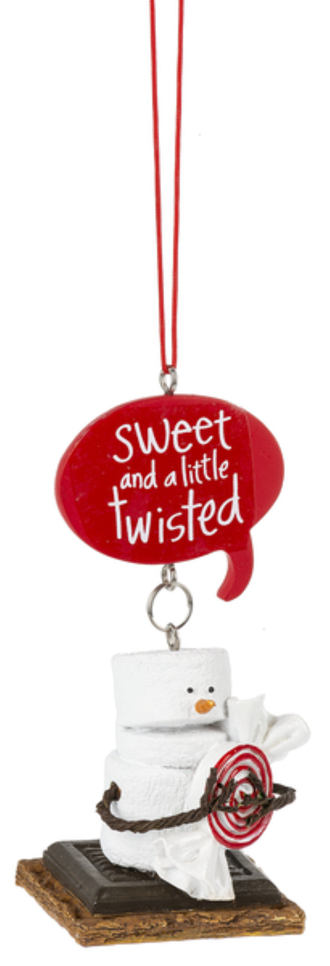 Toasted S'mores Candy Ornament -  Lollypop - The Country Christmas Loft