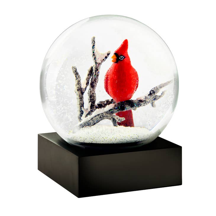 Cardinal Singing Snow Globe - The Country Christmas Loft