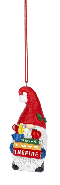 Gnome Teacher Ornament - The Country Christmas Loft