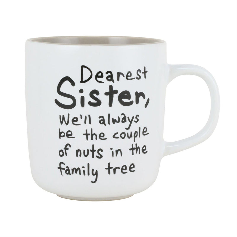 Dearest Sister, we'll always be the couple of nuts in the family tree - Mug - The Country Christmas Loft