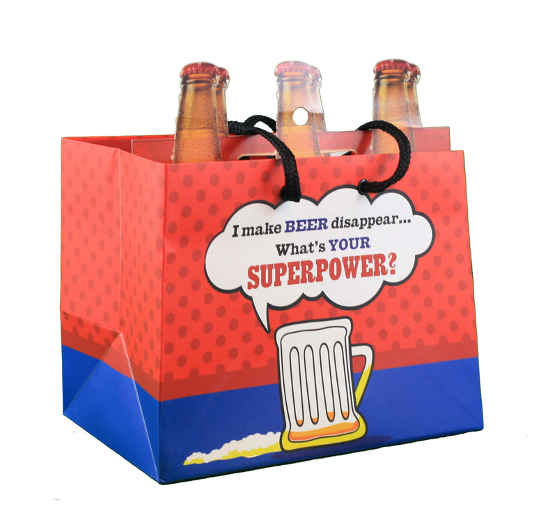 Heavyweight 6-pack Gift Bag - I make Beer disappear... - The Country Christmas Loft