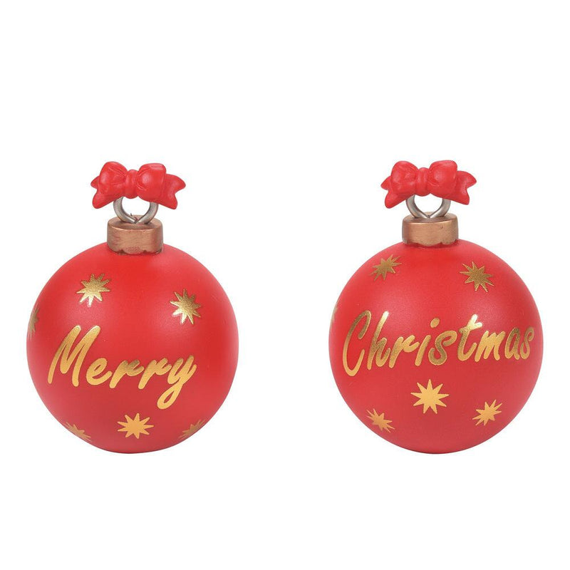Christmas Welcome Landscape Ornament - Set of 2 - The Country Christmas Loft