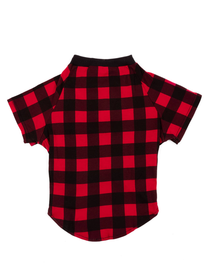 Big Dog Cotton Black And  Red Plaid Pajamas - - The Country Christmas Loft