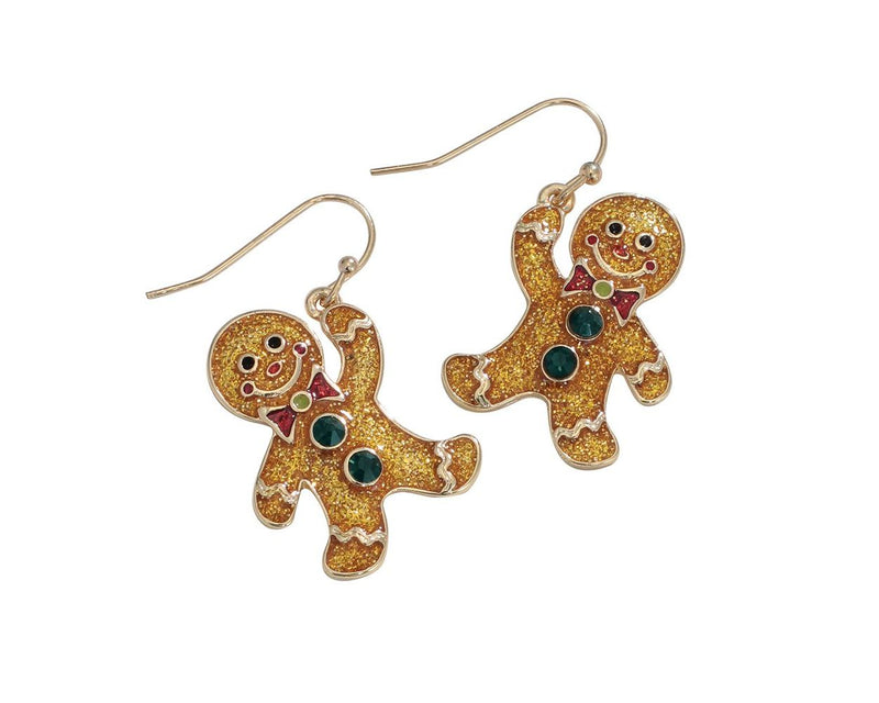 Holiday Gingerbread Man - Earrings