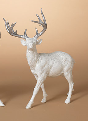 8 Inch Resin Deer Figurine - - The Country Christmas Loft