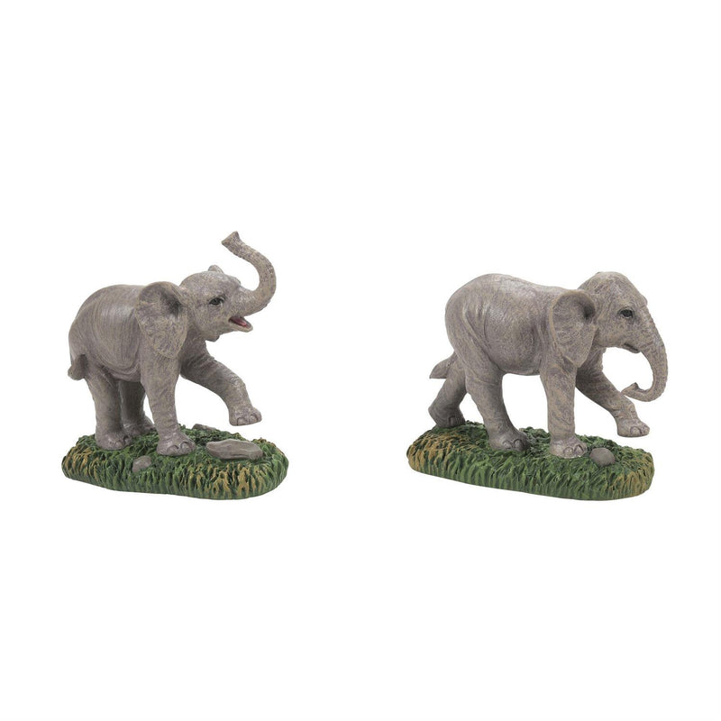 Zoological Garden Elephant - Set of 2 - The Country Christmas Loft