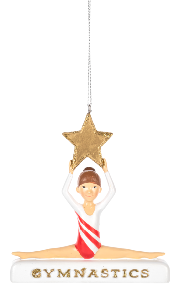 Gymnastic Girl Ornament - - The Country Christmas Loft