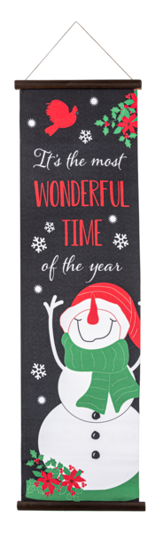 Wall Banner - 3 Feet - It's the most Wonderful Time of the Year - The Country Christmas Loft