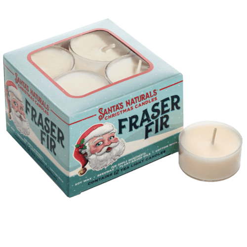 Frasier Fir Tealight Candles - Box of 12 - The Country Christmas Loft