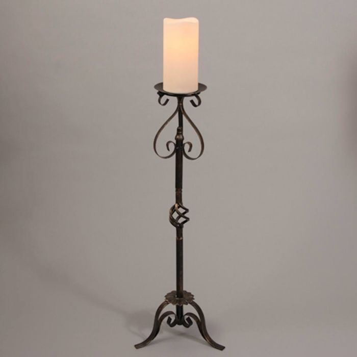 Metal Stand With 3X6 Led Candle - - The Country Christmas Loft