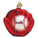 Braves Baseball Mitt Ornament
