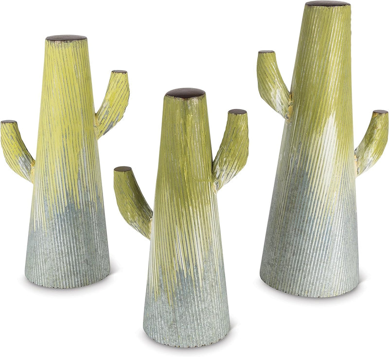 Metal Drip Cactus - Set of 3