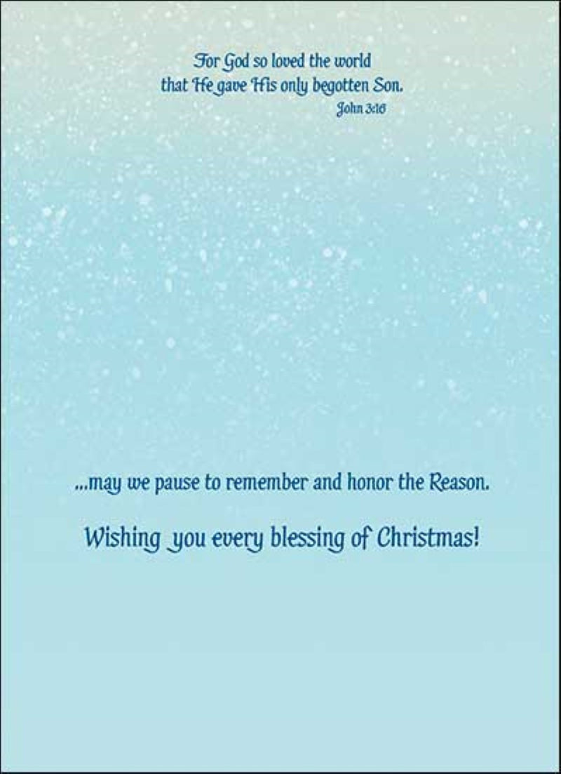 Santa Kneeling - Boxed Christmas Cards - The Country Christmas Loft