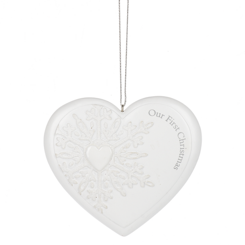 Our First Christmas Heart Ornament - The Country Christmas Loft