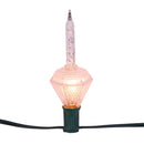 UL 7-Light Silver Glitter Diamond Bubble Light Set - The Country Christmas Loft