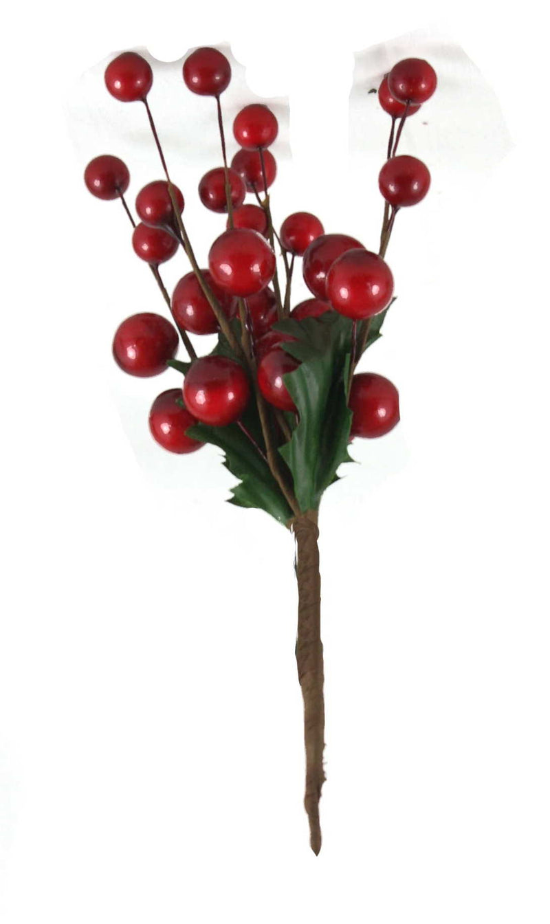 7.5" Berry Cluster - Red - The Country Christmas Loft