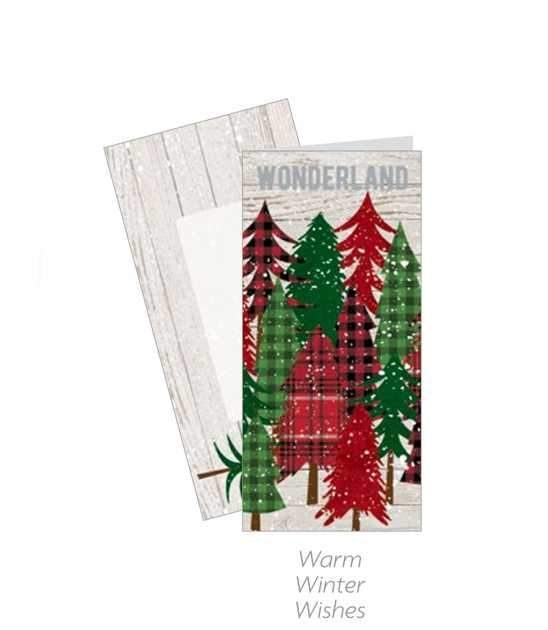 Tall Traditions 16 Count Cards -  Tartan Trees - The Country Christmas Loft