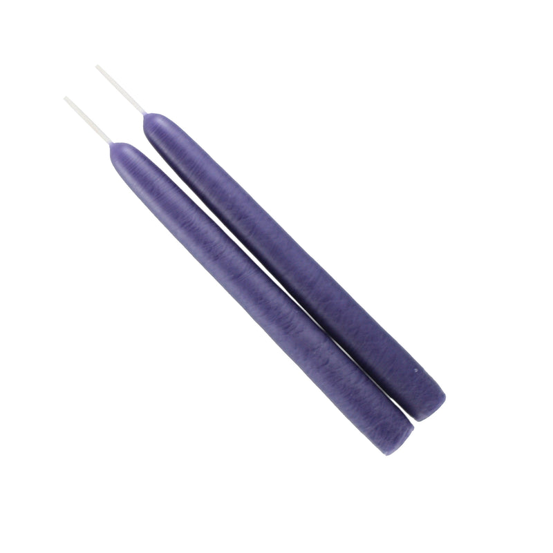 Mole Hollow Taper Pair (Lavender) - - The Country Christmas Loft