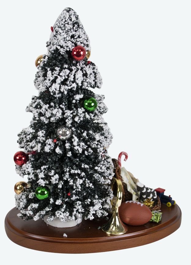 13 Inch Tree on Base with Bag of Toys - The Country Christmas Loft
