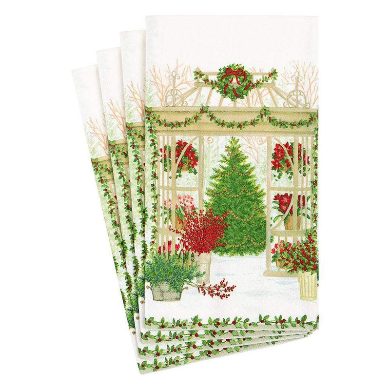 Winter Conservatory Paper Guest Towel Napkins - The Country Christmas Loft
